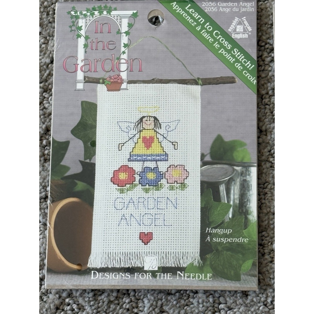 Set Of 2 In The Garden Cross Stitch Kit 2056 & 2059 Mug Mat & Hanging - Picture 3 of 4